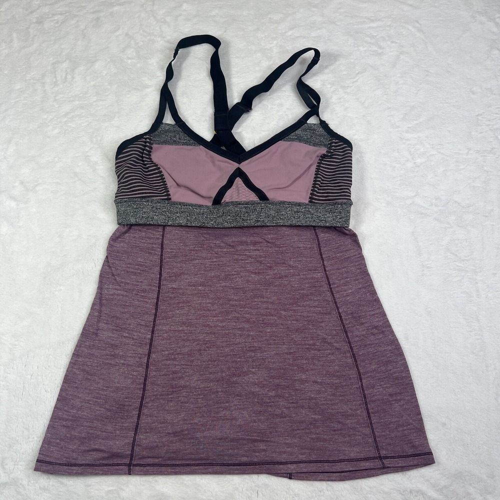 Lululemon Women Lavender Purple No Limits Built in‎ Bra Tank Top